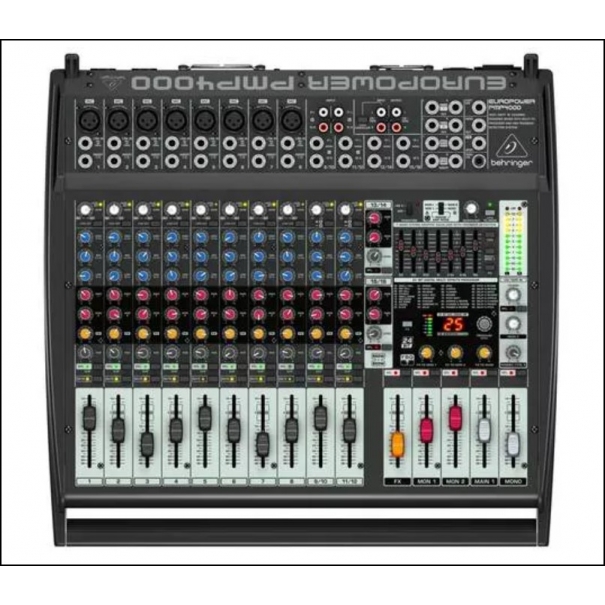 PMP4000 BEHRINGER MIXER AMPLIFICATO 16 CANALI CON EFFETTI 1200W