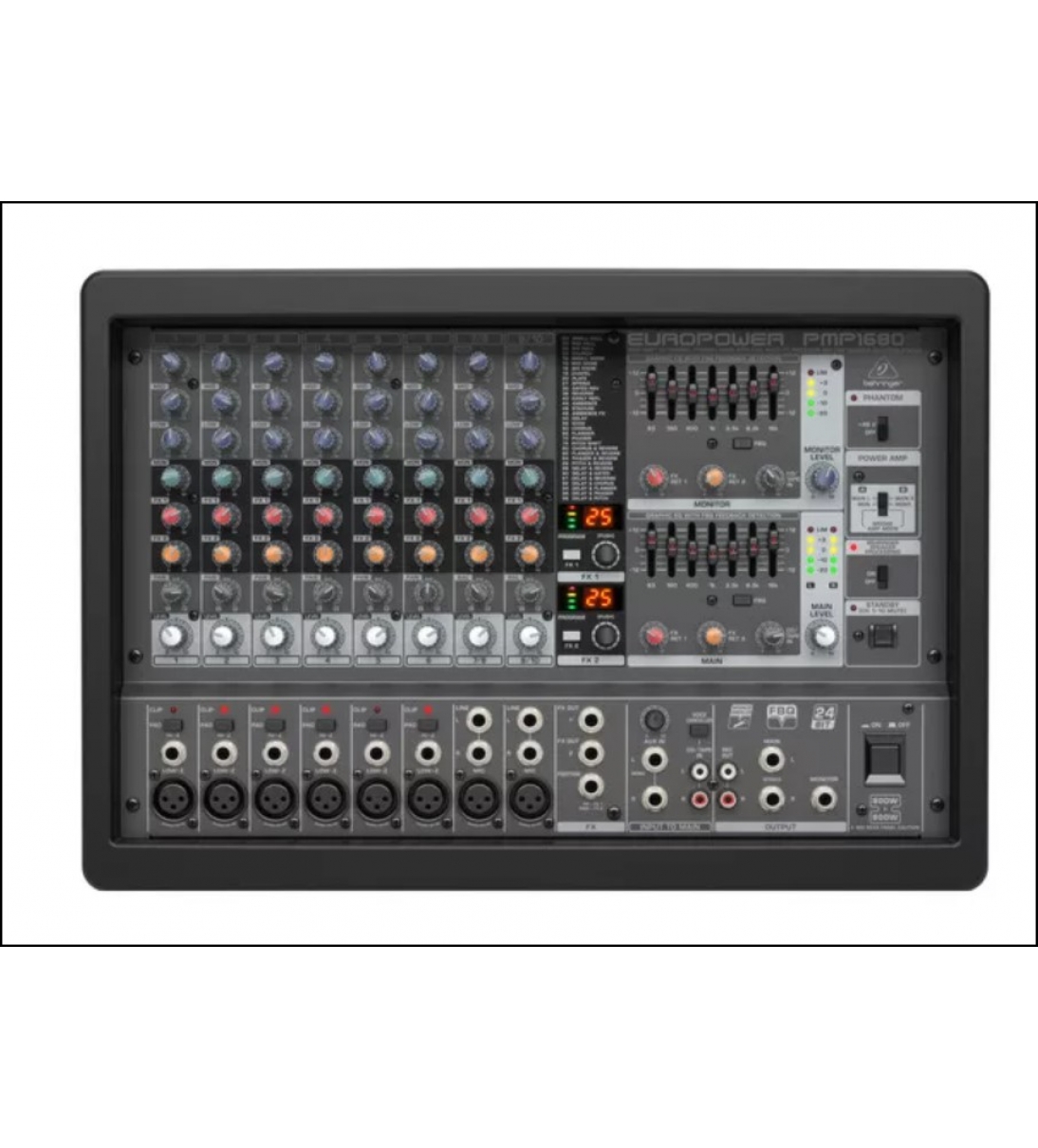 PMP1680S BEHRINGER MIXER AMPLIFICATO 10 CANALI CON EFFETTI 1200W