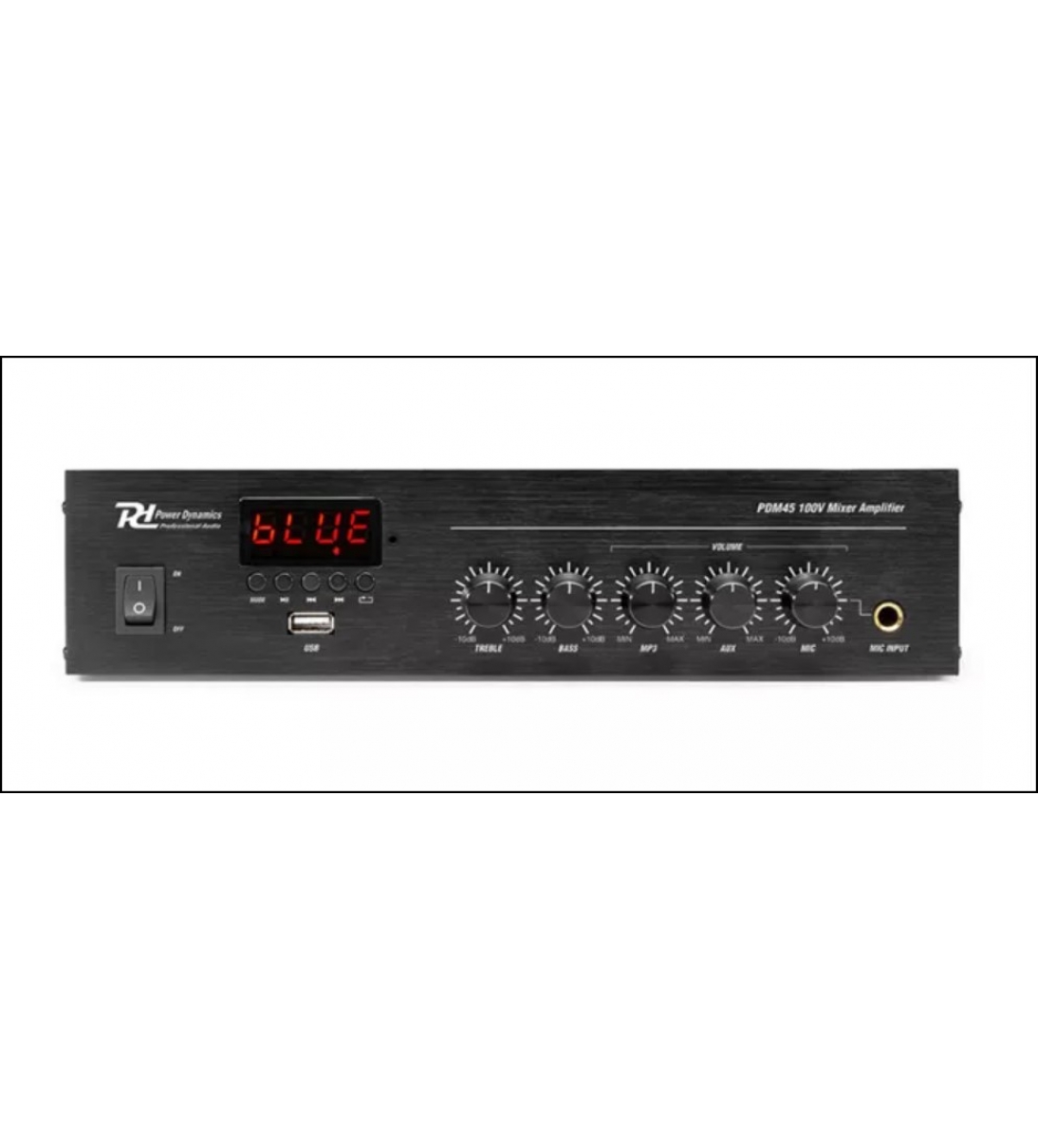 PDM45 AMPLIFICATORE / MIXER DA INSTALLAZIONE 45W CON LETTORE USB E RADIO FM POWER DYNAMICS