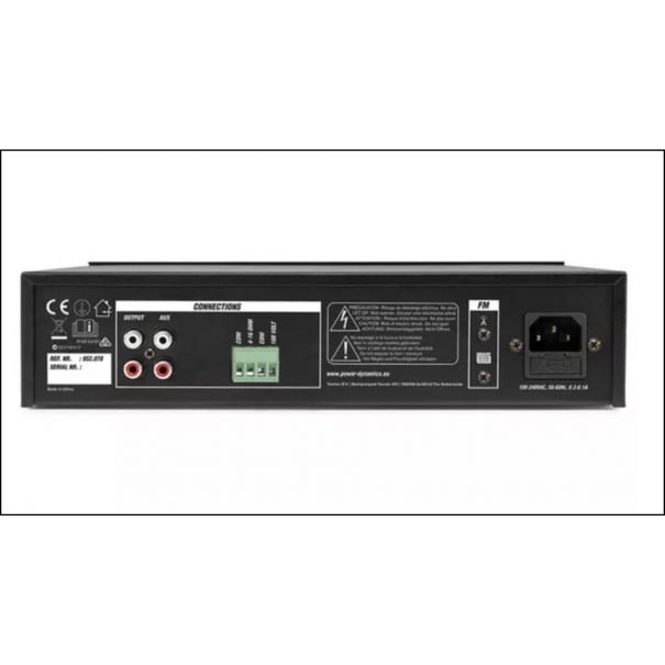 PDM45 AMPLIFICATORE / MIXER DA INSTALLAZIONE 45W CON LETTORE USB E RADIO FM POWER DYNAMICS