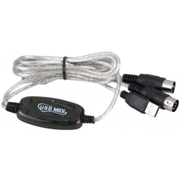 USB interfaccia midi adattatore cavo In Out PC audio [L00010]