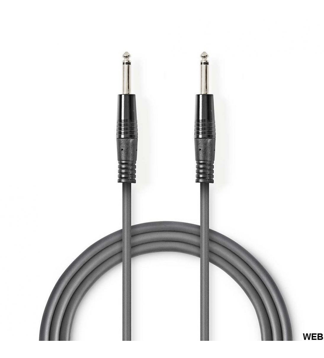 Cavo Audio non Bilanciato Maschio da 6,35mm-Maschio da 6,35mm 3m [ND4584]