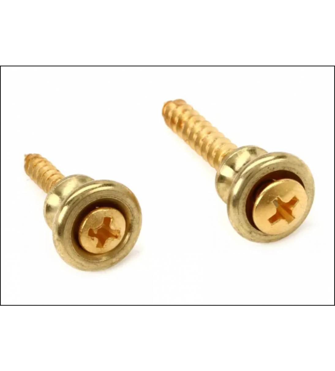 Brass Strap Buttons (2 pcs) COPPIA DI BOTTONI PER TRACOLLA IN OTTONE