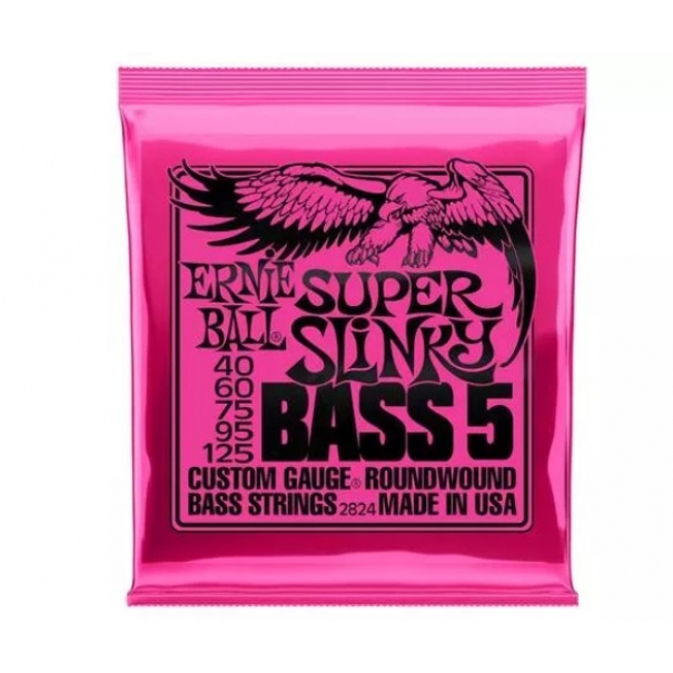 2824 Super Slinky Nickel Wound 5-Strings Bass 40-125