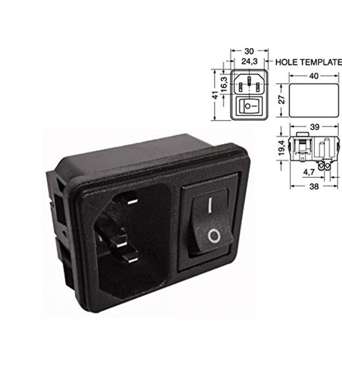 Connettori VDE Maschio (C14) - B006DM67351