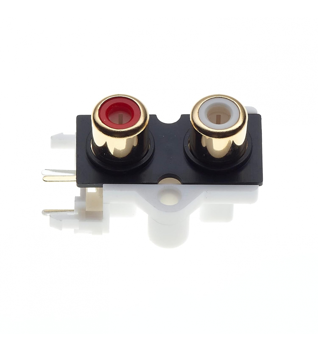 Coppia Rca da pannello femmina Rosso e Nero a saldare