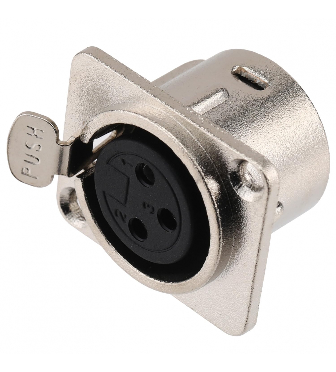 CONNETTORE DA PANNELLO TRIPOLARE XLR A SPINA JACK 6,35