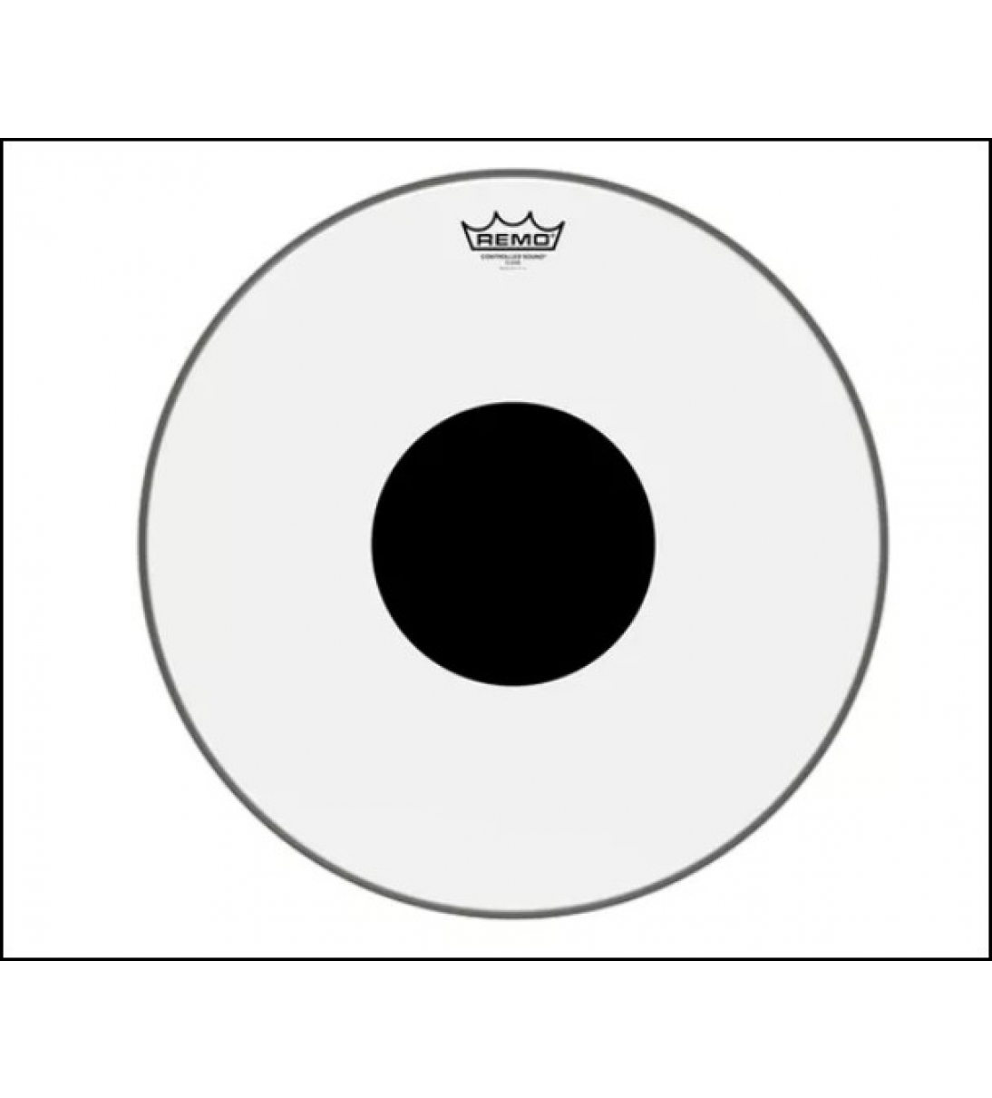 18" Controlled Sound Clear Black Dot