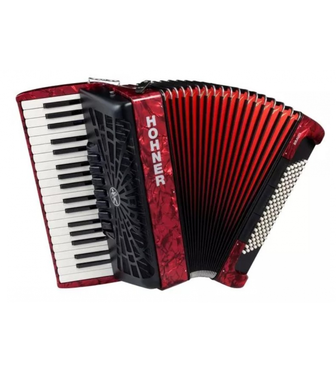 Bravo III 96 Red Silentkey Fisarmonica 96 bassi Rossa