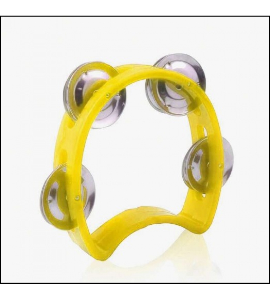 Mini Tamburello a 4 Sonagli (Giallo) 