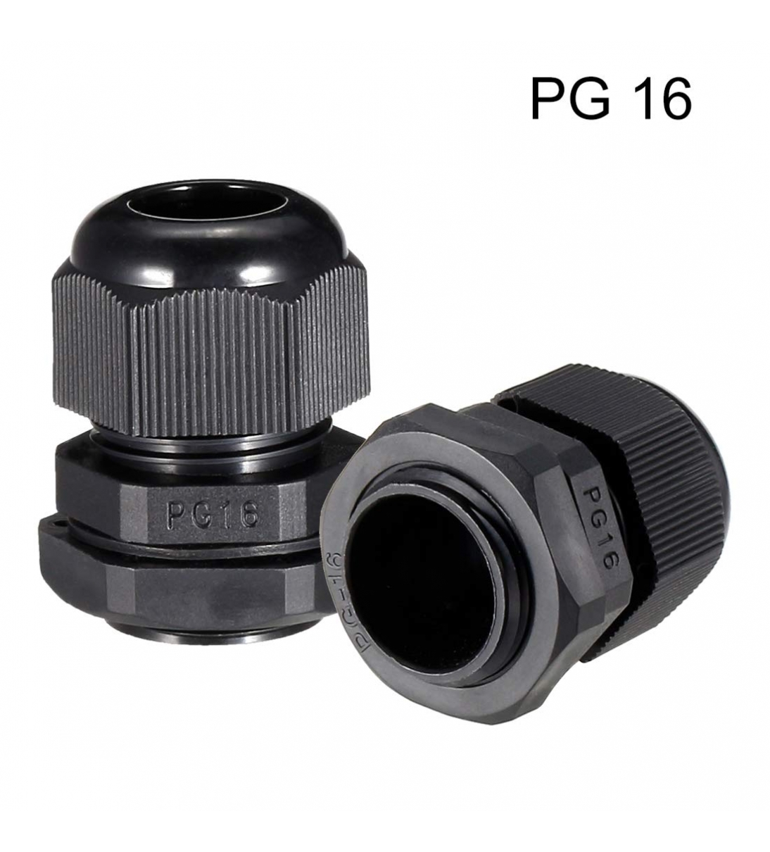 Boccola passacavo in Nylon - PG16 - colore nero