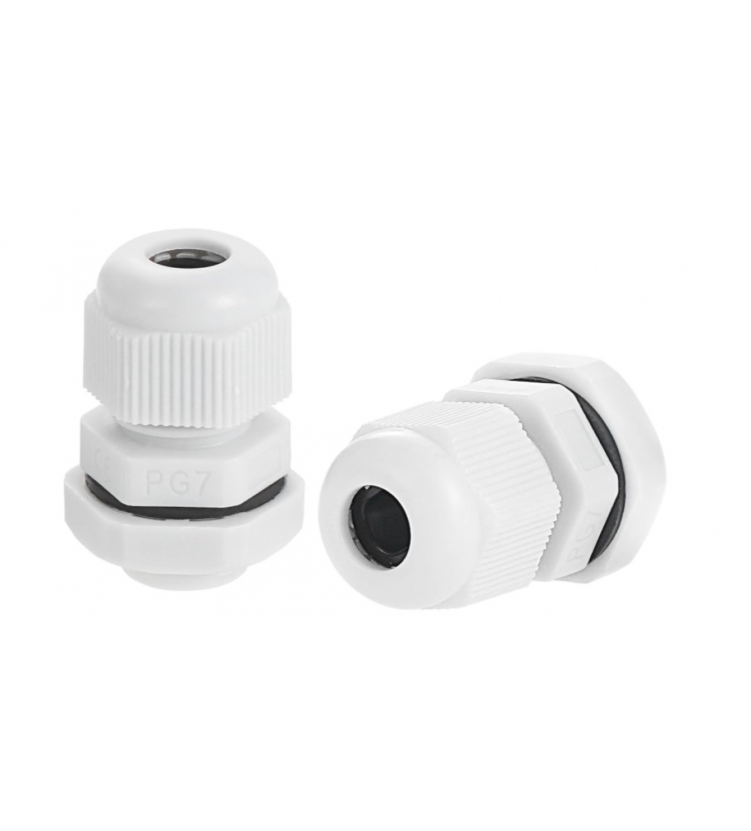 Boccola passacavo in Nylon - PG12 - colore bianco