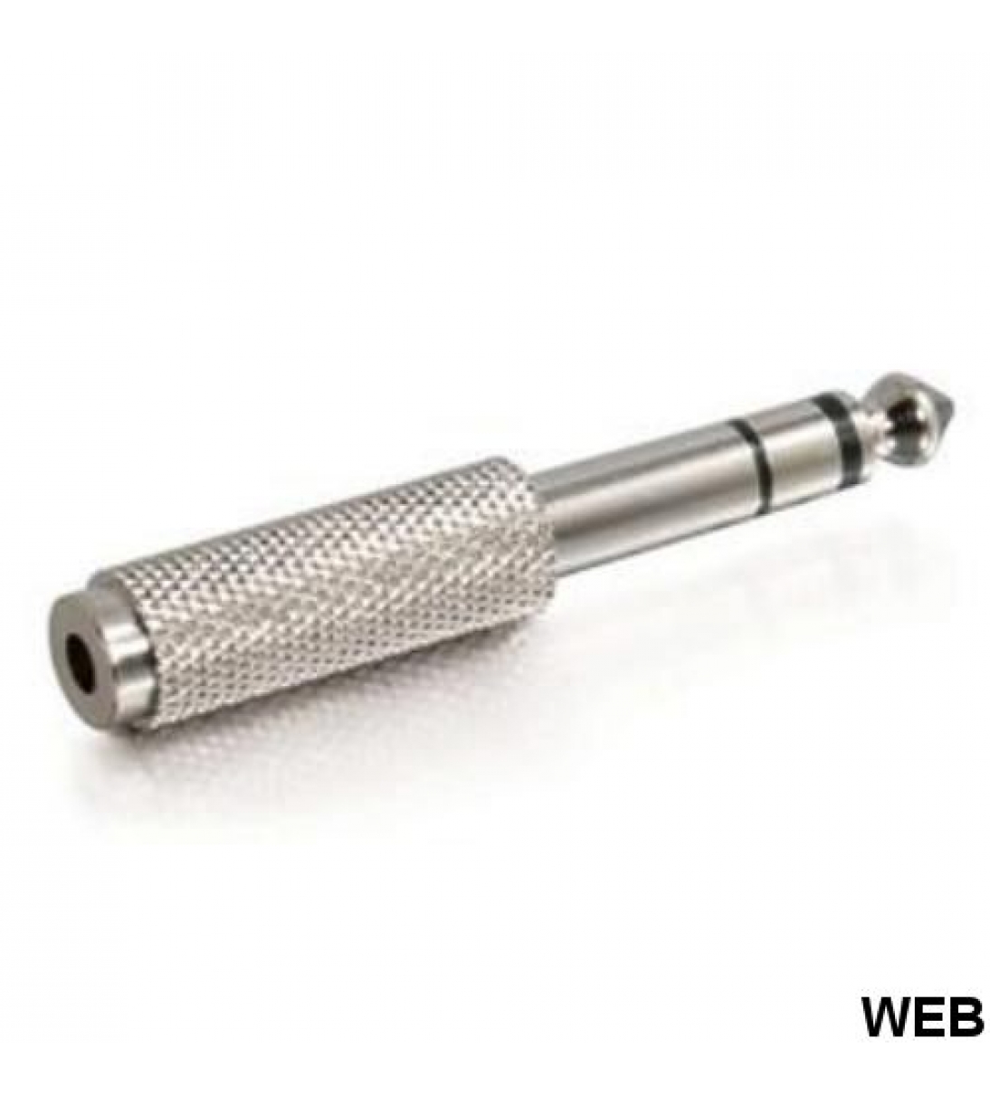Adattatore Jack spina 6.3mm stereo presa 3.5mm stereo - in metallo [B006WB224]