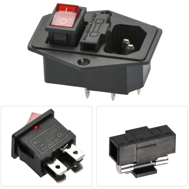 Spinotto adattatore Spina maschio [IEC320]
