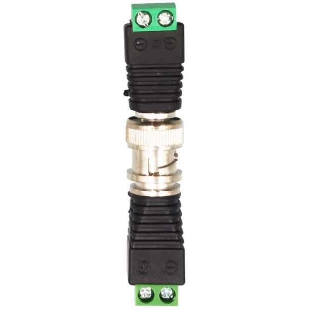 Connettore BNC Maschio Femmina Balun e Adattatore Terminale per Telecamera per Telecamere di Sorveglianza CCTV Coassiale/Cat5/Cat6 [SL1003]