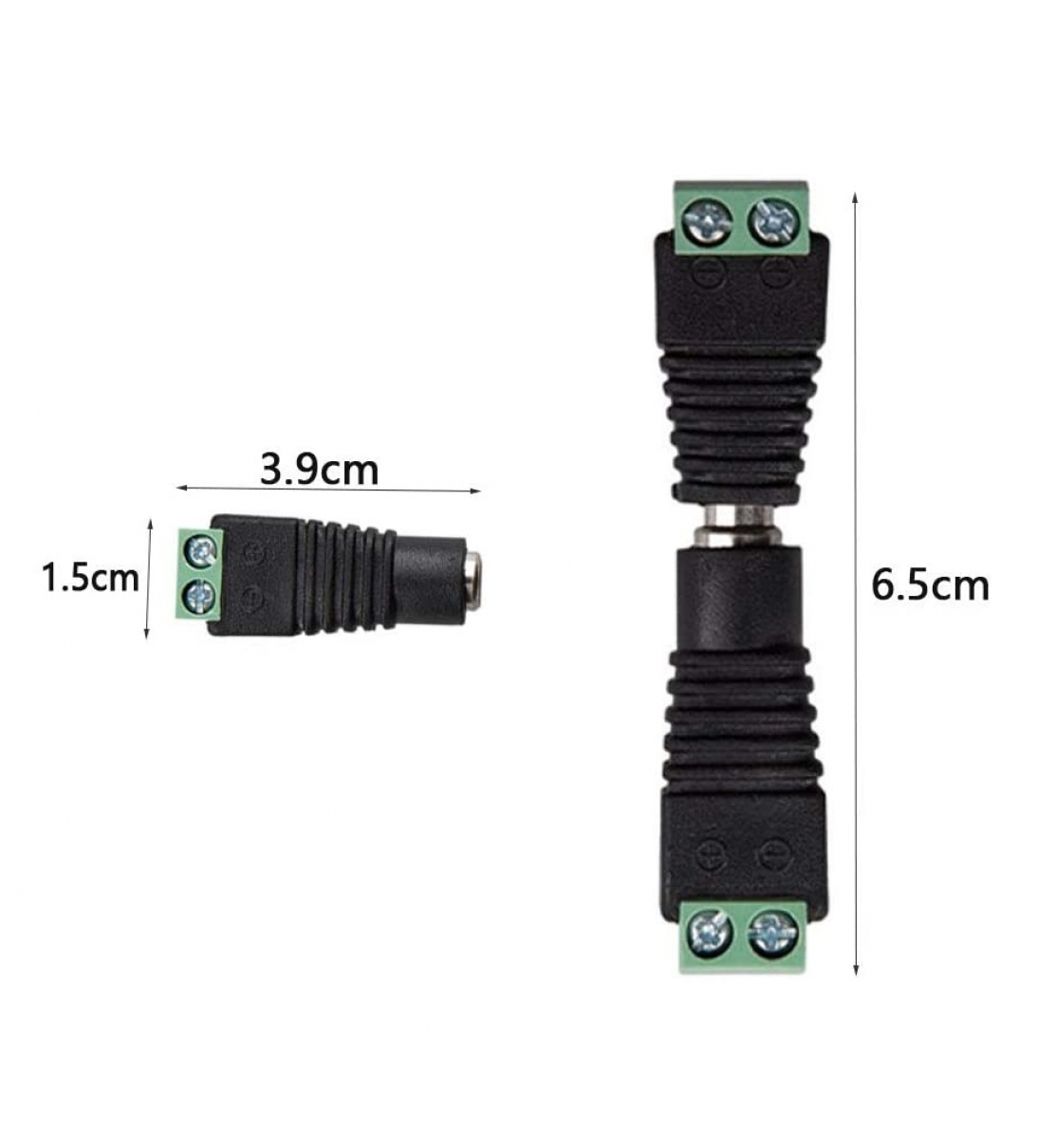 Professional 5.5 x 2.1mm DC Plug Connector, 1 Femmina Kit Femmina, 12v DC Jack Power Adapter