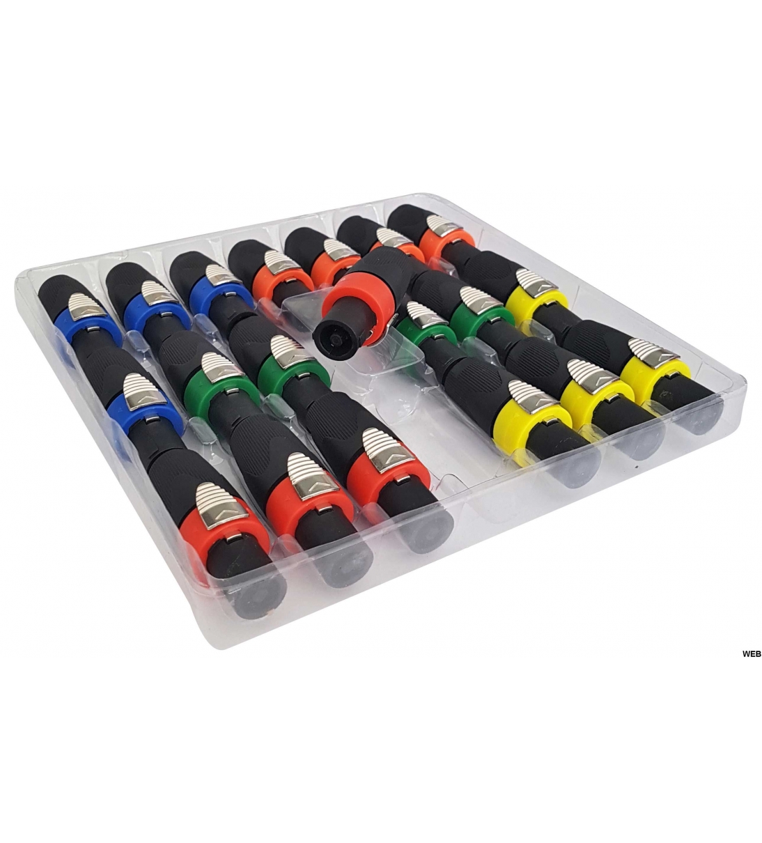 Speakon 4 poli maschio - 4 colori Disponibili [SP955]
