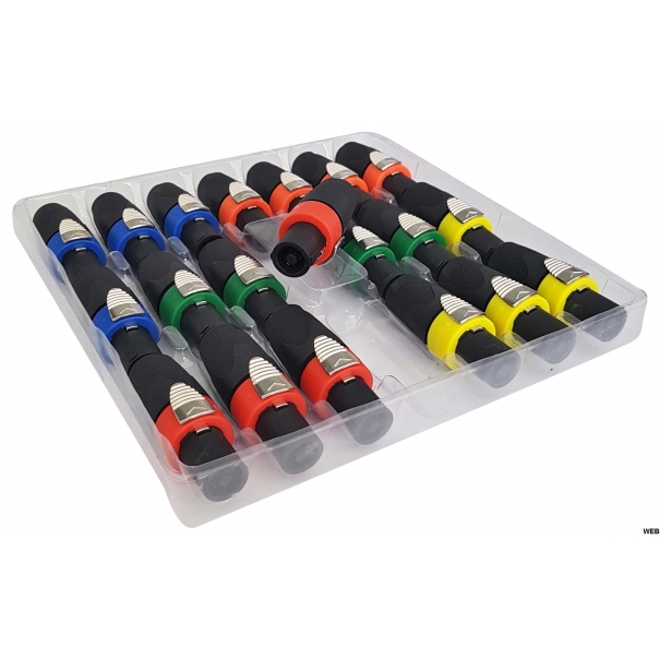 Speakon 4 poli maschio - 4 colori Disponibili [SP955]