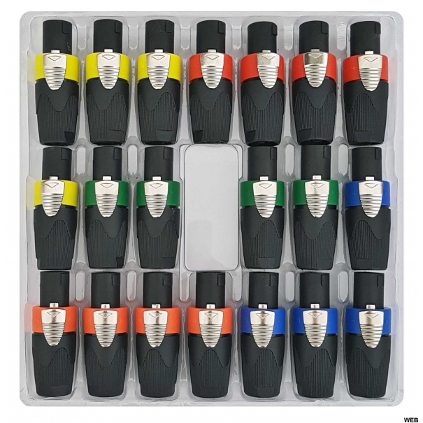 Speakon 4 poli maschio - 4 colori Disponibili [SP955]