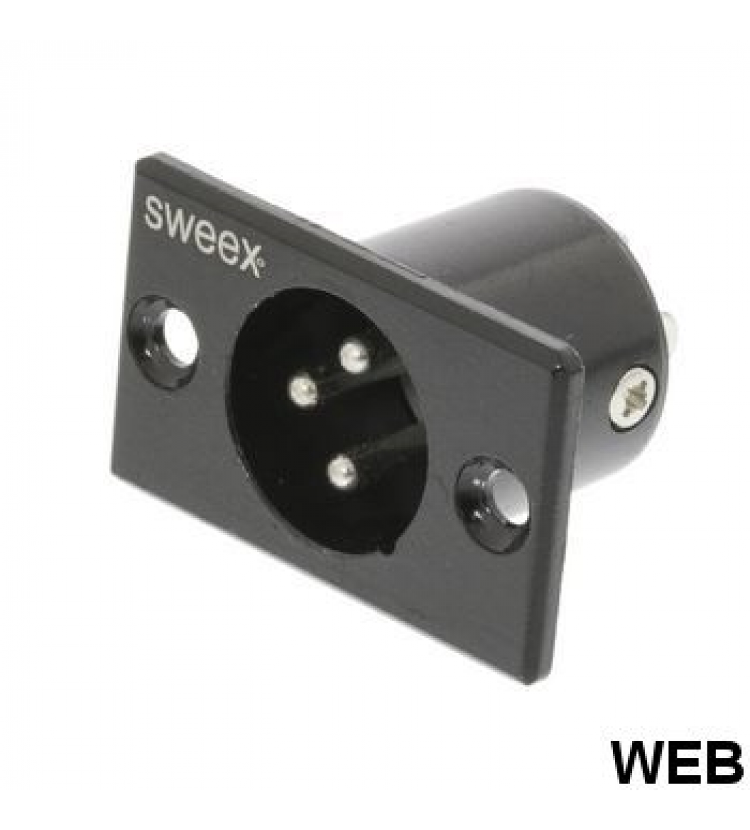 Connettore XLR 3-Pin Maschio Nero [ND9040]