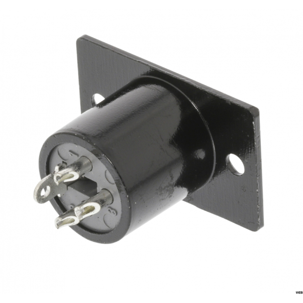 Connettore XLR 3-Pin Maschio Nero