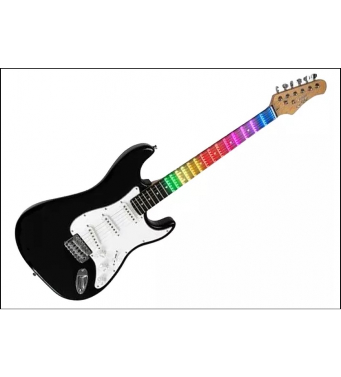 ST-100 Black - Visual Note CHITARRA ELETTRICA CON VISUAL NOTE NERA