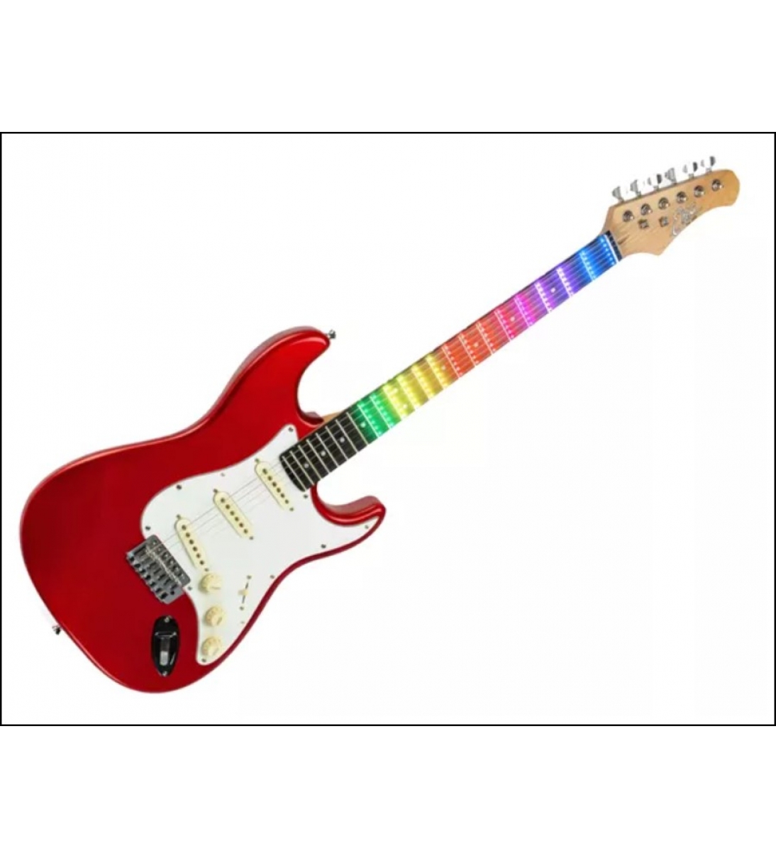 ST-300 Fiesta Red Visual Note CHITARRA ELETTRICA FIESTA RED CON SISTEMA VISUAL NOTE