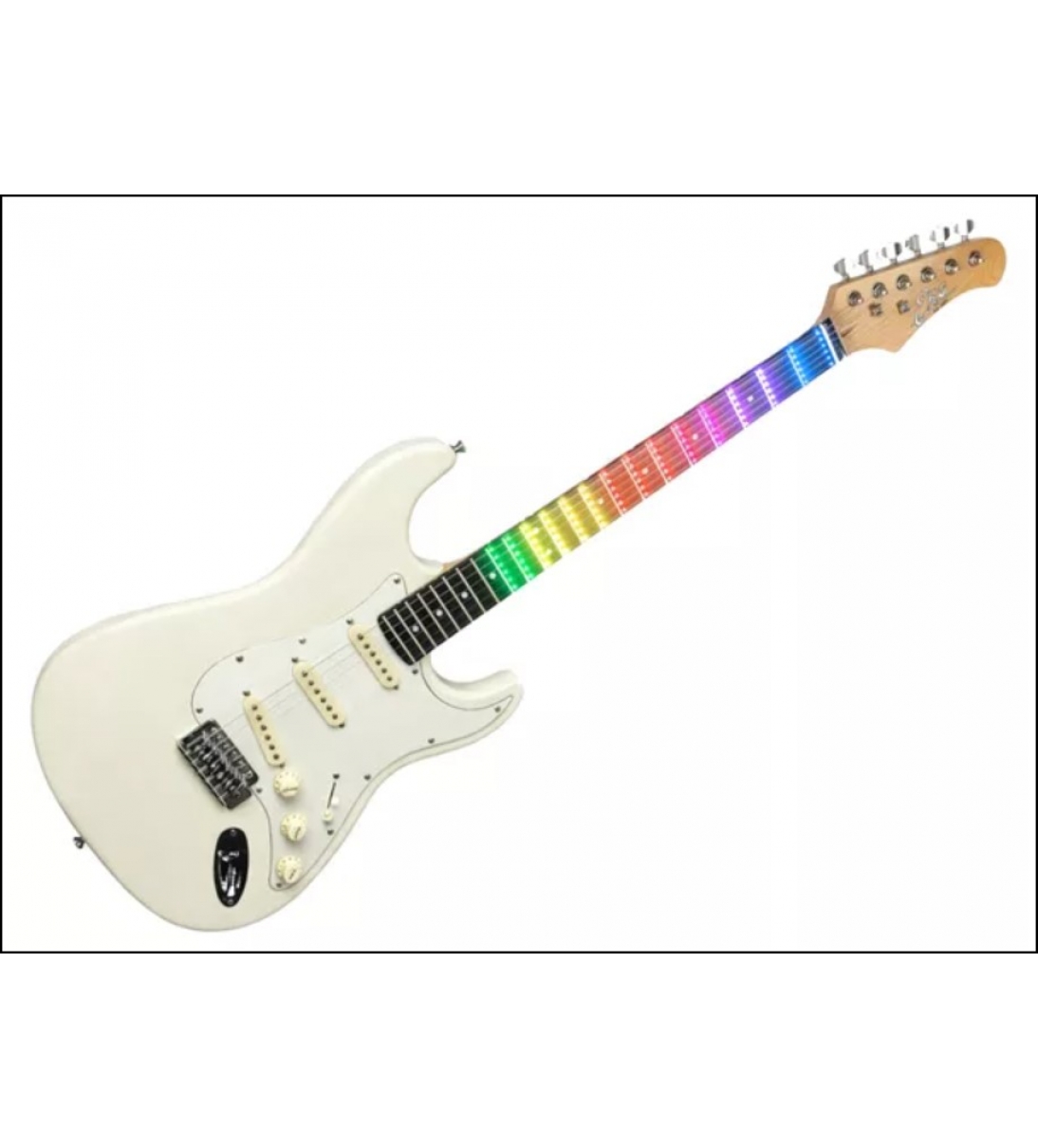 ST-300 Olympic White Visual Note CHITARRA ELETTRICA OLYMPIC WHITE CON SISTEMA VISUAL NOTE
