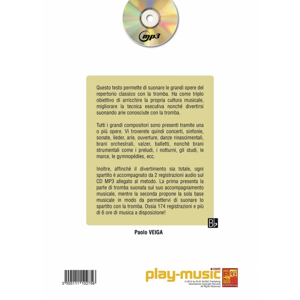 Le grandi melodie classiche per la tromba - 1 Libro + 1 CD