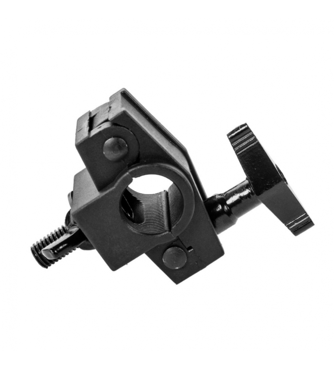 AMERICAN DJ Mini O-Clamp Il Mini-O-Clamp di ADJ offre ai progettisti di illuminazione un ulteriore spazio per sospendere fari ed altre apparecchiature
