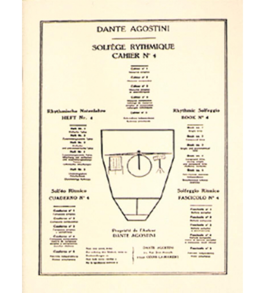 Solfege Rytmique - Vol. 4 - Dante Agostini 