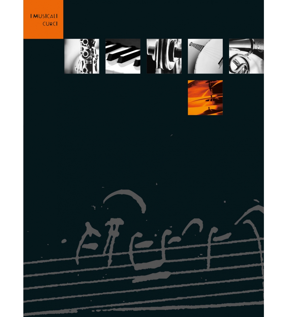 Curcini I musicali Curci, quaderno pentagrammato  - Nero