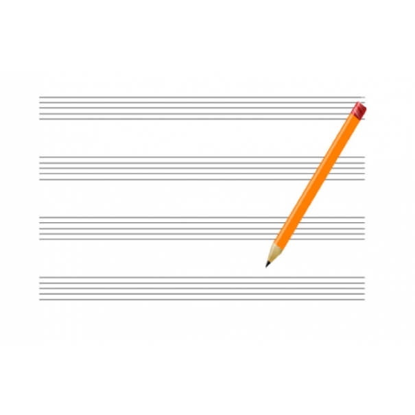  I musicali Curci copertina rossa Quaderno Pentagrammato per Conservatorio