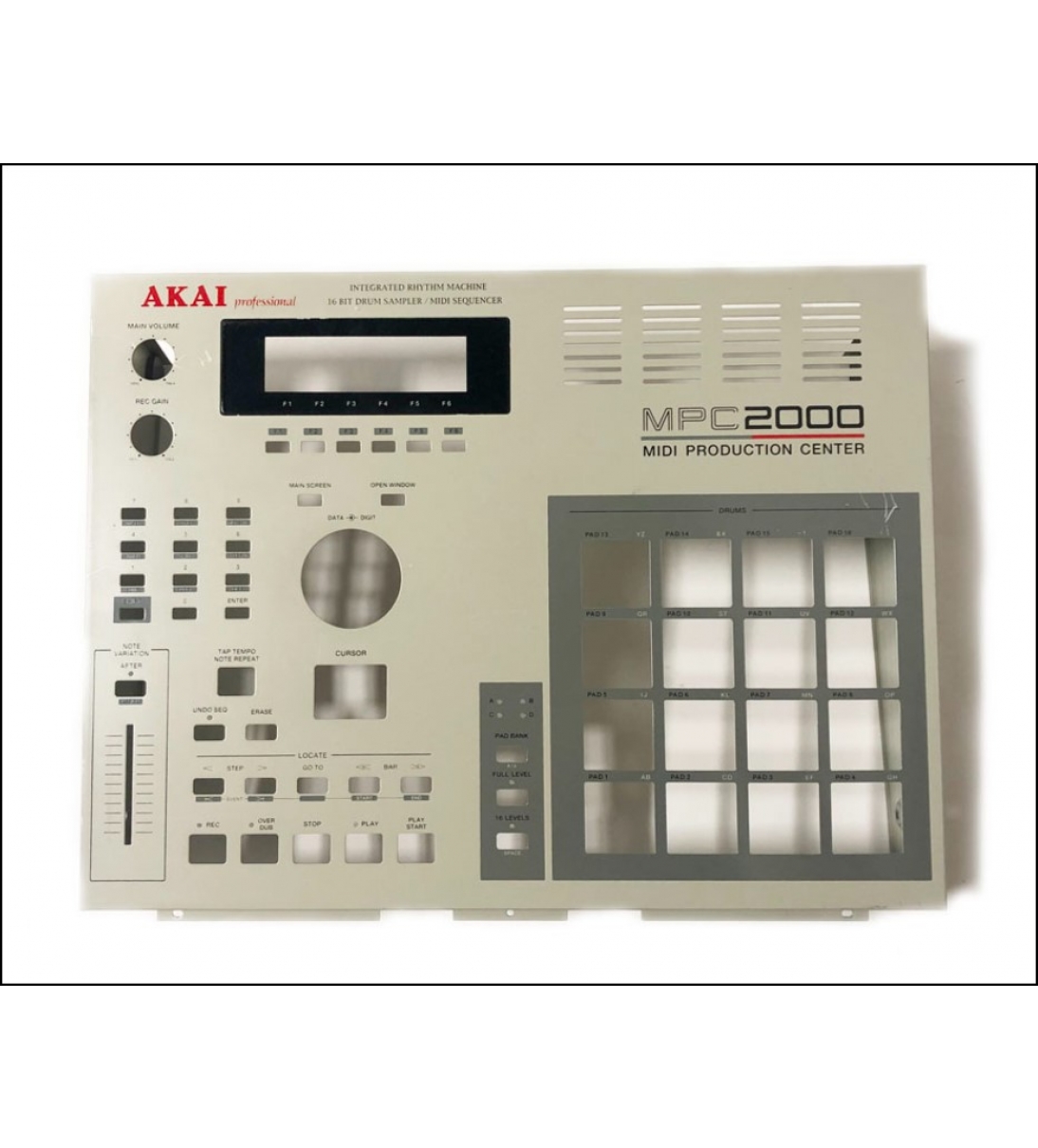 Pannello superiore, Akai MPC2000