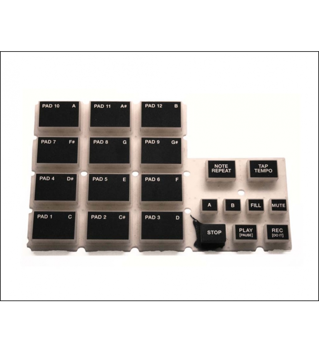 Set di pulsanti sinistri per drum machine Akai XR20