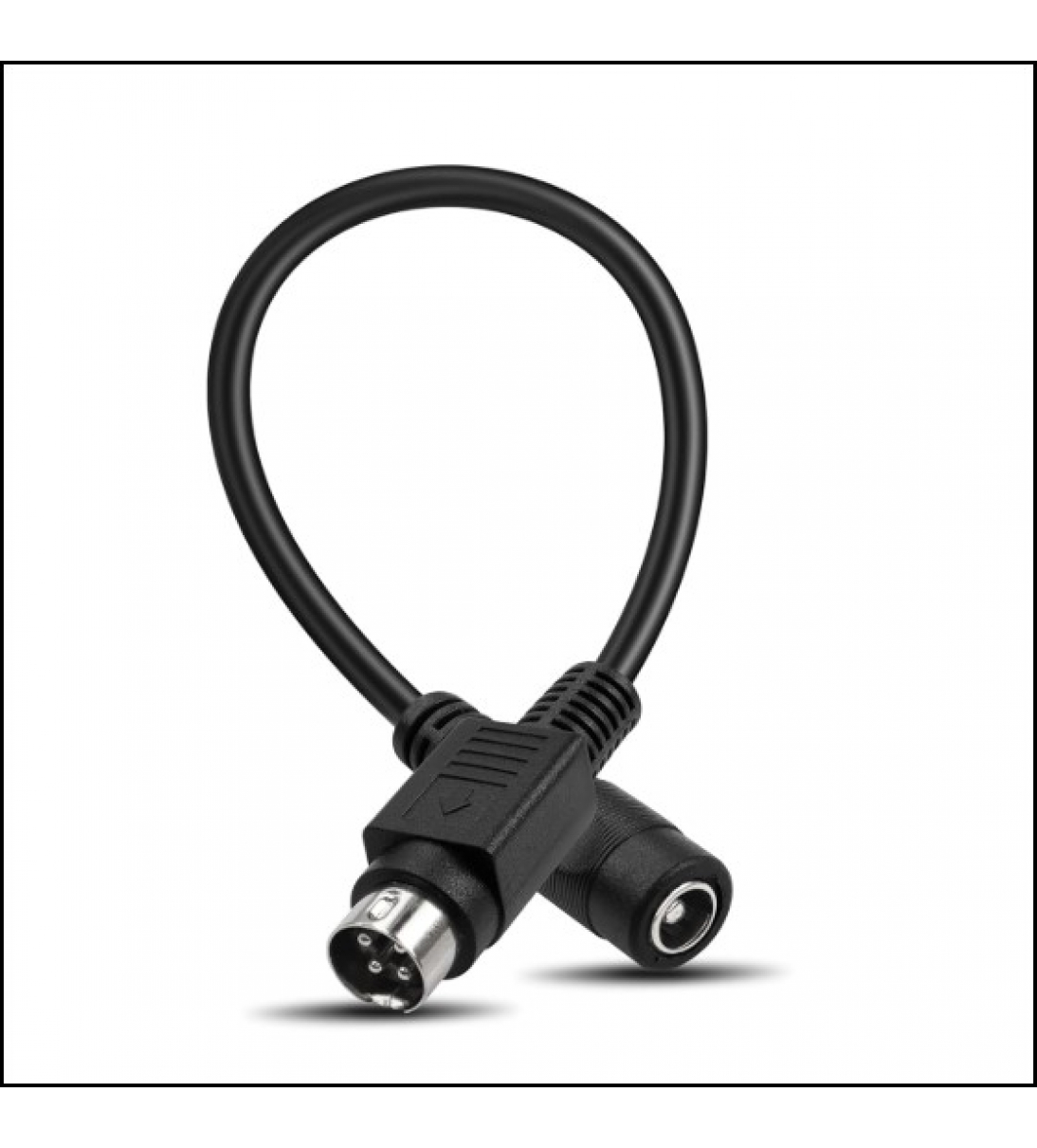 25 cm, 4 pin DIN a 5,5 x 2,5 mm, cavo corto DC Power per telecamere CCTV, sistema di caricatore, adattatore