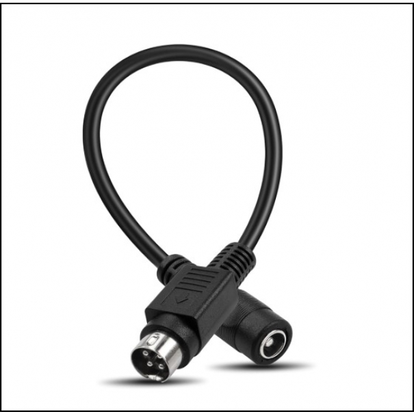 25 cm, 4 pin DIN a 5,5 x 2,5 mm, cavo corto DC Power per telecamere CCTV, sistema di caricatore, adattatore