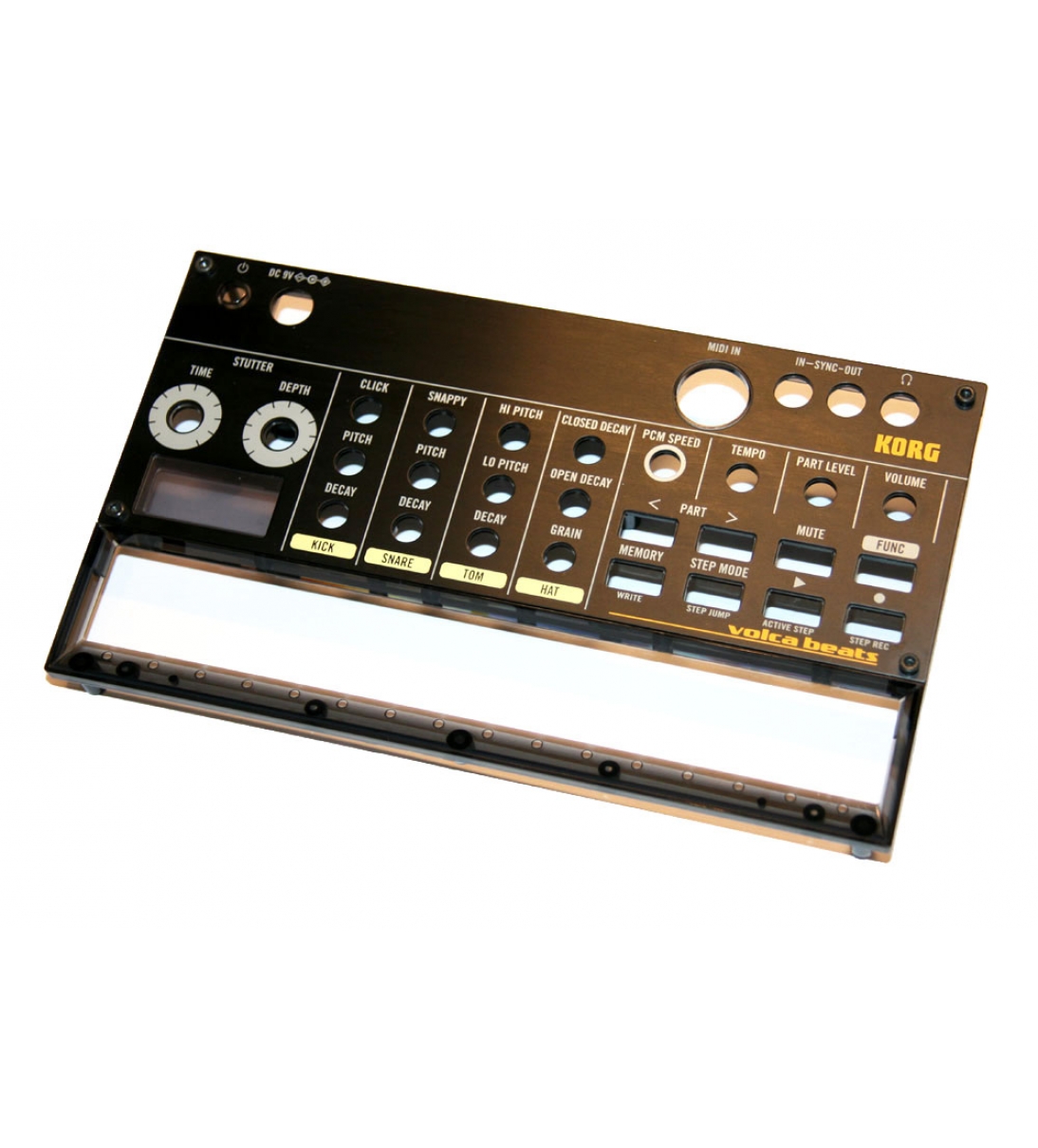 Pannello frontale, Korg Volca Beats