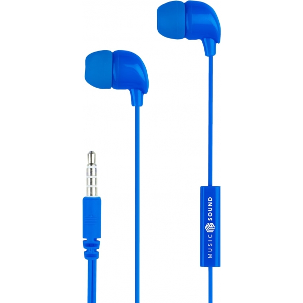 AURICOLARI Fullcolor In-Ear, Auricolari con Filo e Microfono - Jack 3.5 Mm - Colore Blu
