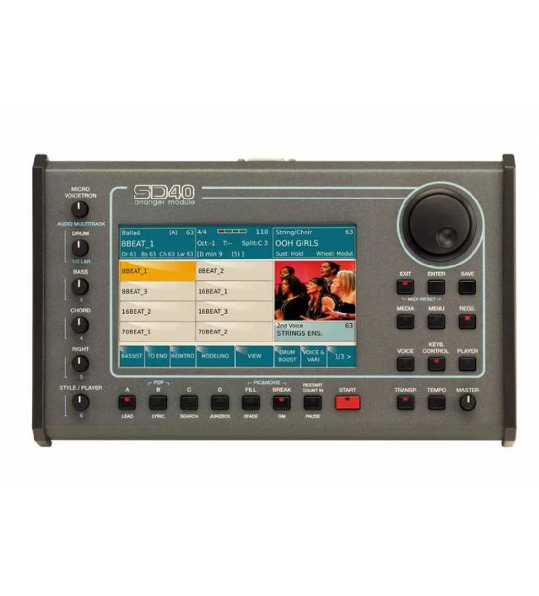 SD40 MODULO ARRANGER MIDI CON DISPLAY TFT