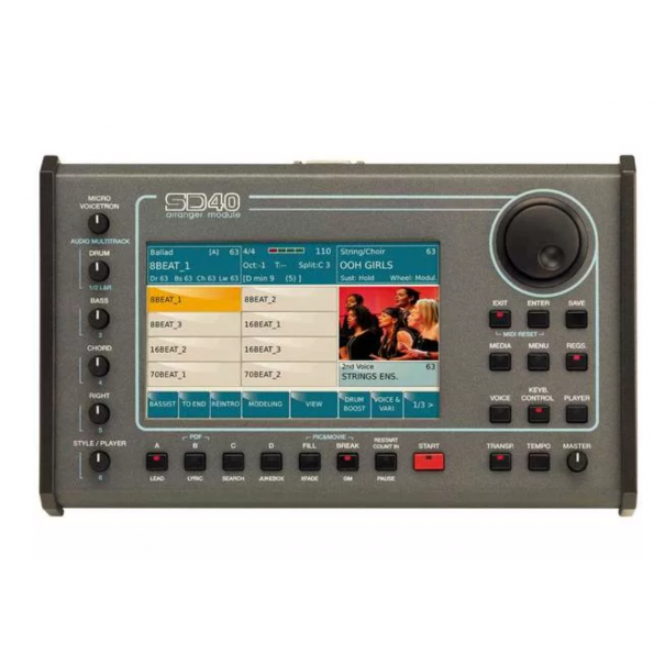 SD40 MODULO ARRANGER MIDI CON DISPLAY TFT