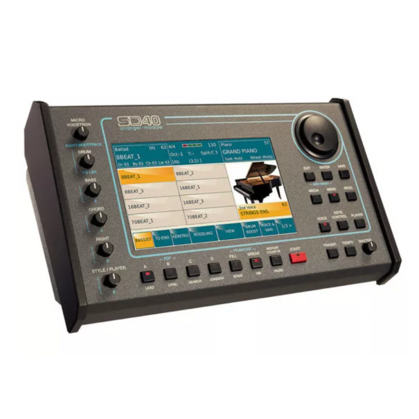 SD40 MODULO ARRANGER MIDI CON DISPLAY TFT