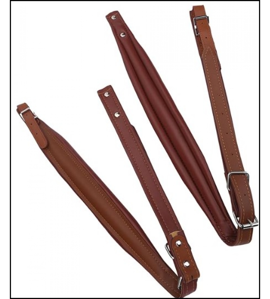Cinghie di Fisarmonica, Cinturini per la Fisarmonica PU Multi Colori 16-120 Bassi (BROWN)