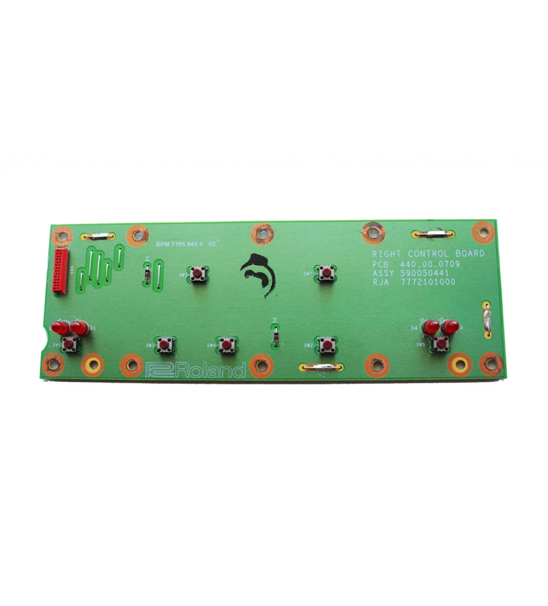 Scheda del pannello, destra, per tastiera Roland A-37, cod.7772101000