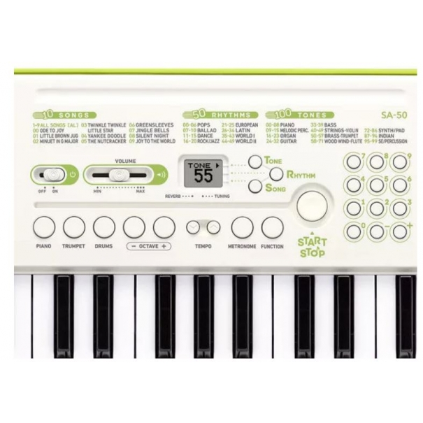 CASIO SA-50 Il primo approccio alla musica avviene di solito durante l’infanzia: per renderlo un momento unico ed indimenticabile